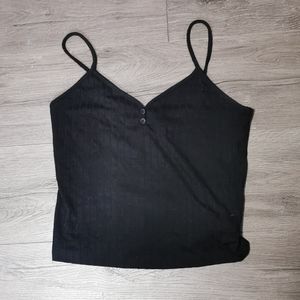 Black buttoned cami